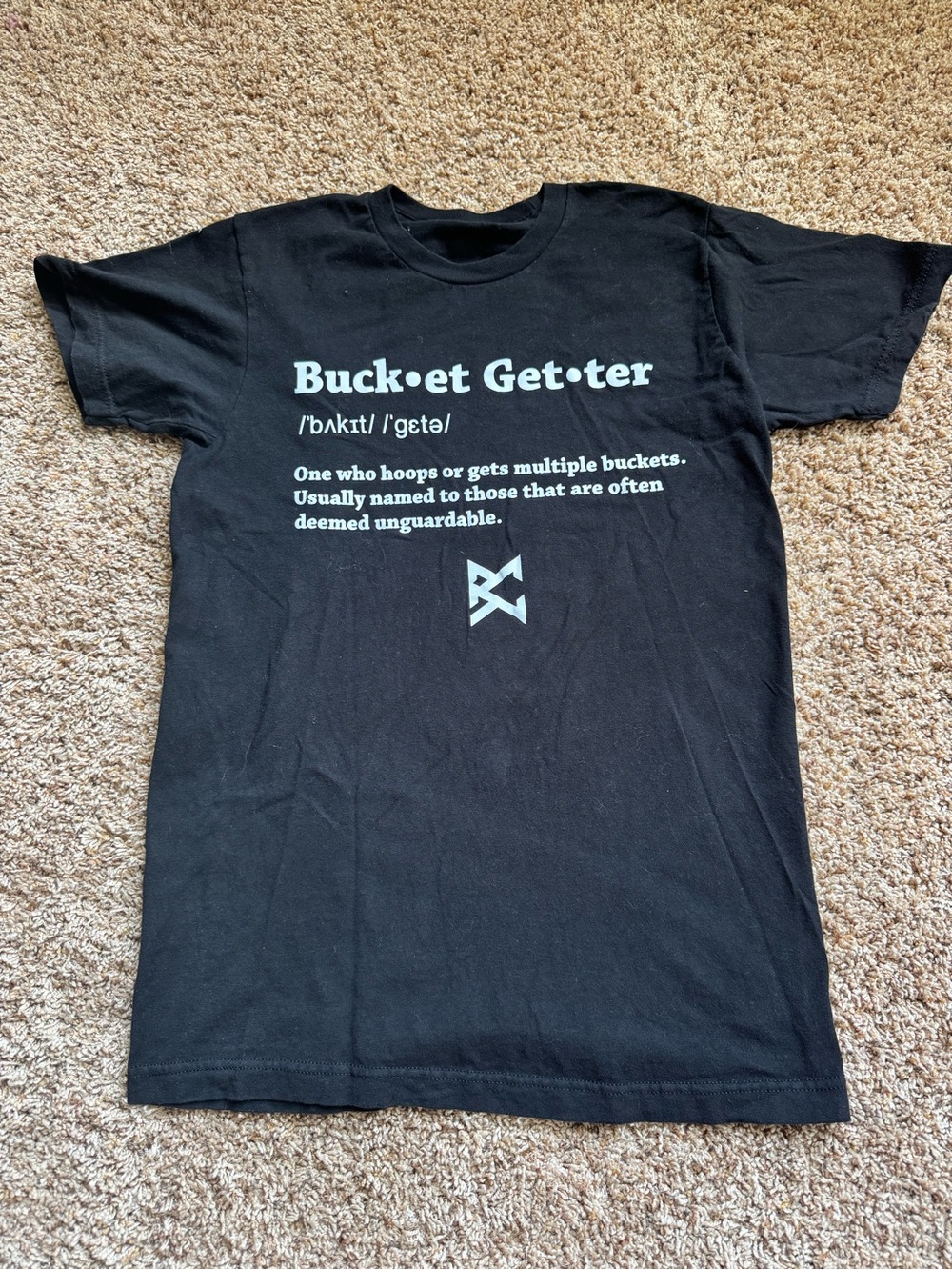 Bucket Getter Graphic T-Shirt - Black youth L